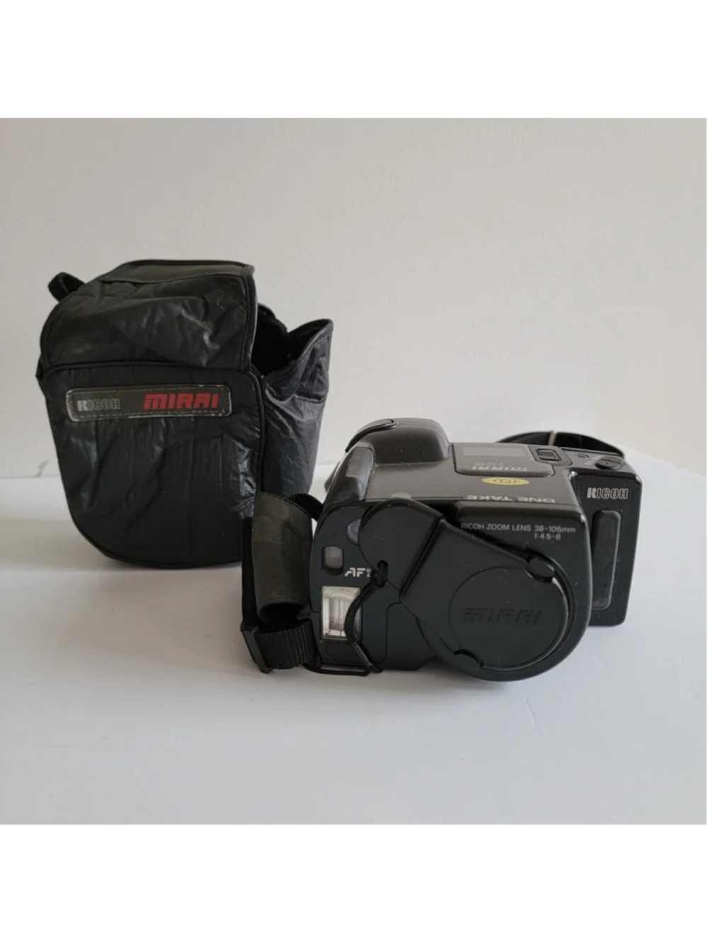 Ricoh Mirai 105 Bridge 35mm Vintage Film Camera w/ 38-105mm Zoom Untested 90s